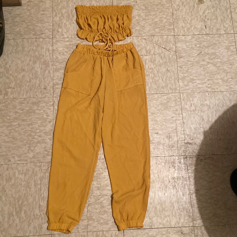 Yellow two piece set